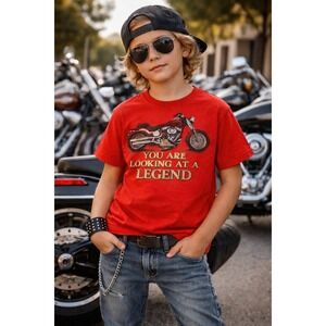 Harley-Davidson Youth M Red Daytona Beach, FL 2007 T-Shirt Unisex